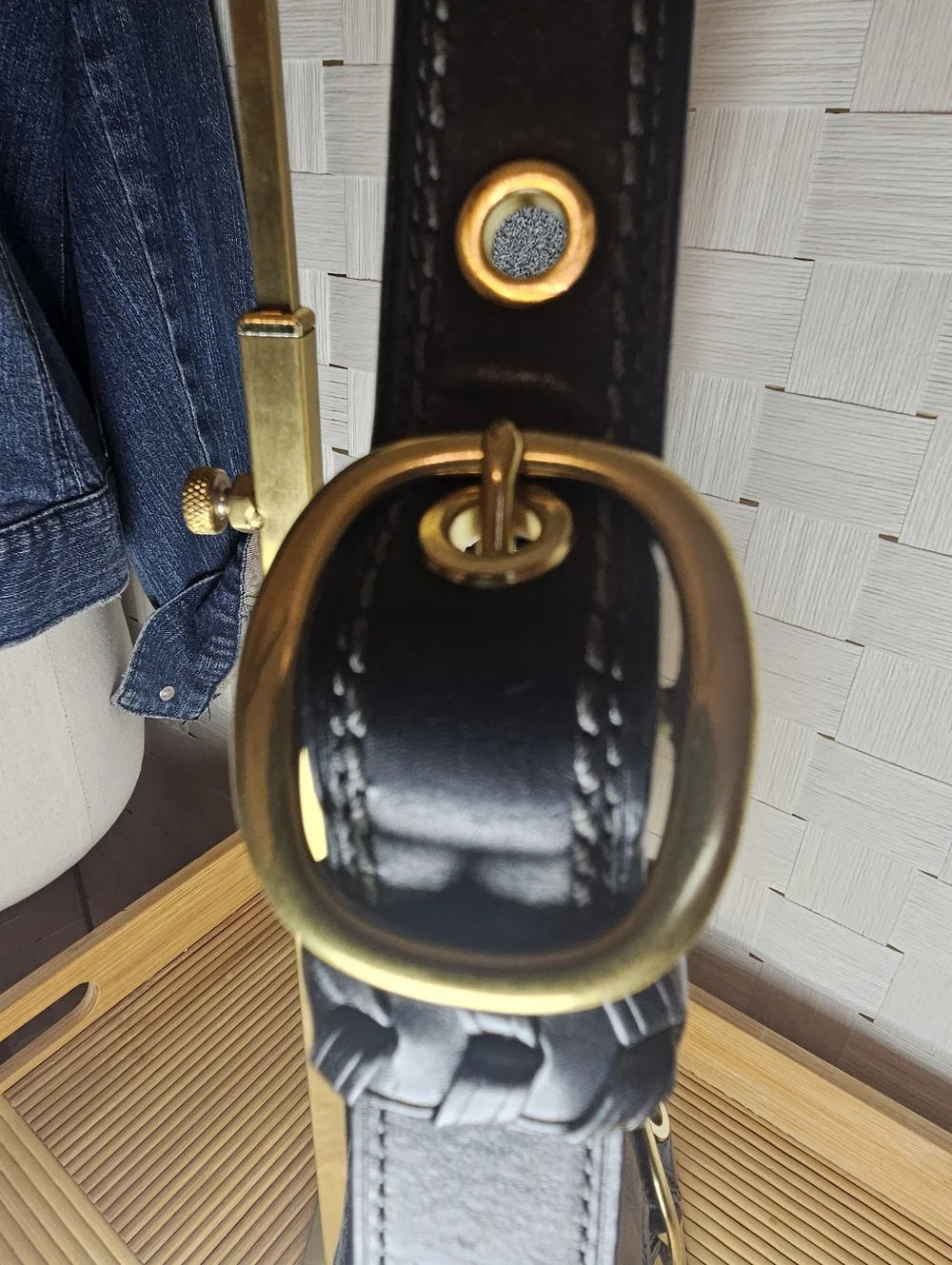 Coach 11441 Bleeker Legacy Y2K Shoulder/Hand Bag /Leather Flap /Jacquard Black - Picture 6 of 11